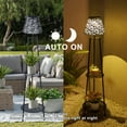 thumbnail image 5 of Set of 2 Patio decor solar outdoor lantern lights waterproof floor lamp with plant stand for Yard Garden Porch decorations., 5 of 7