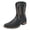 3-Black, variant on Mepaouo Men's Cowboy Boots Square Closed Toe Work Boots Waterproof Lightweight Mid Calf Booties