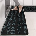 thumbnail image 2 of Kitchen Rugs Sets Of 2,Math Equations Chemistry Symbols Black Pattern Anti Fatigue Kitchen Mat Rugs Non Slip Washable,Decorative Kitchen Floor Mats for Kitchen,Sink,Laundry,17"x47"+17"x47", 2 of 5