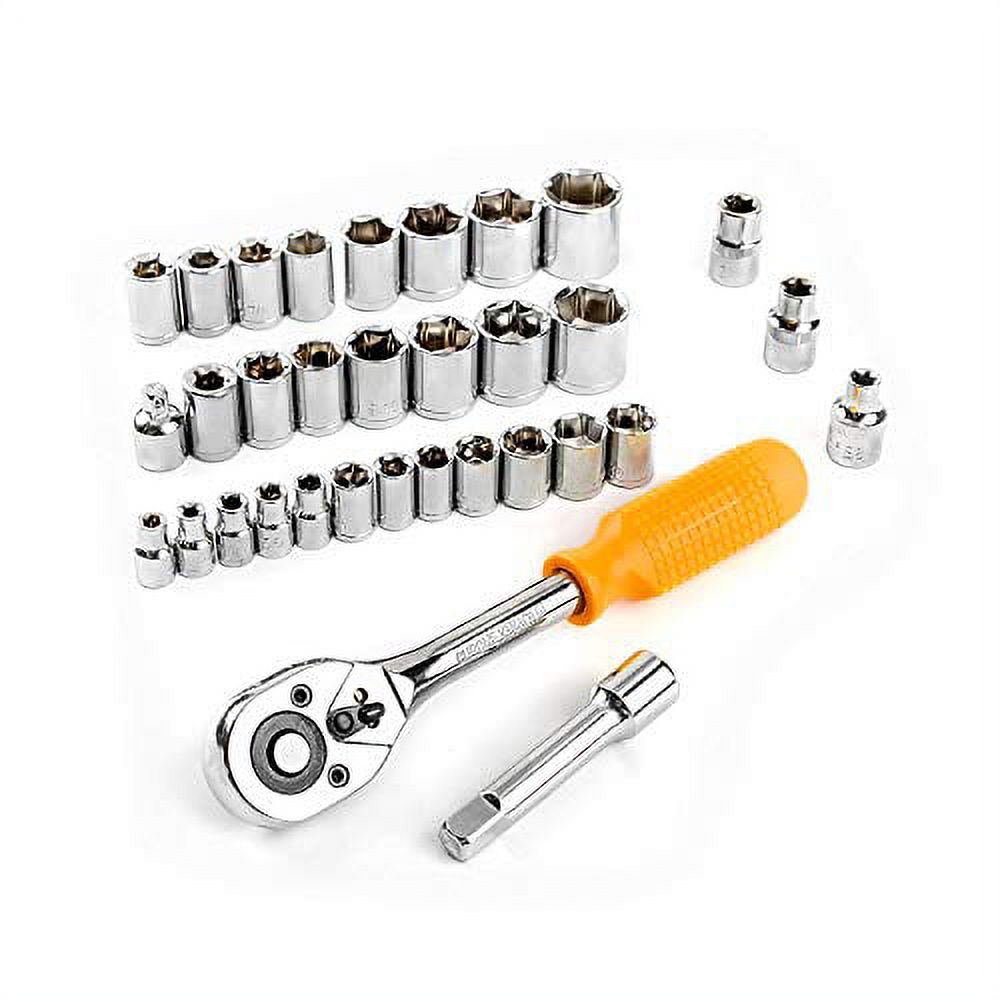 dekopro 128 piece tool set-general household hand tool kit, auto repair tool set, with plastic toolbox storage case - image 4 of 8