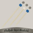 thumbnail image 4 of BambooMN - Holiday 6-Point Star Bamboo Picks Skewers for Fruit Sandwiches Cocktails - 3.9" (10cm) - Blue, White - 1,000pcs, 4 of 10