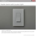 thumbnail image 4 of Legrand radiant 15 Amp Rocker Wall Switch with LED Locator Light, Decorator Light Switches, Light Almond, 3-Way, TM873LASLCC10 1 Count (Pack of 1), 4 of 4