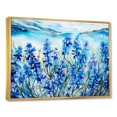 thumbnail image 2 of Designart "Tranquil Blue Bonnets Meadow II" Flower Field Floater Framed Canvas Prints, 2 of 5