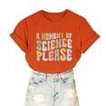thumbnail image 6 of Fesfesfes Womens Basic Tops Women Funny Printed Pattern Casual Fashion Soild Color Short Sleeve Tops Blouse Blouses L(US:8), 6 of 6