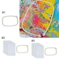 thumbnail image 3 of Coofit 5PCS Needlework Fabric Creative DIY Cross Stitch Cloth with Embroidery Frame, 3 of 5