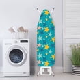 thumbnail image 3 of FKELYI Colorful Starfish Print Polyester Ironing Board Cover with Hook and Loop Fastener Straps Heat Resistant Iron Padding Covers Home Accessories for Laundry Clothing Shop, 2XL, 3 of 5
