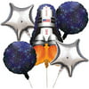 Space Blast Party 5 Piece Balloon Cluster