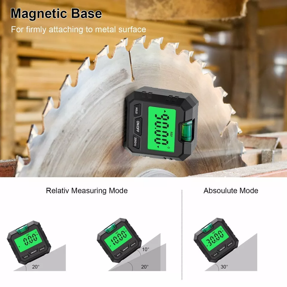 Magnetic Digital Level Box Angle Finder Protractor Inclinometer Bevel Gauge