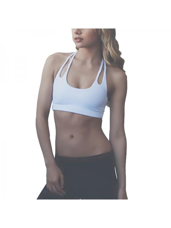 Details about   Women Wire Free Quick-dry Underwear Backless Bra Running Gauze Yoga Sport Bra 