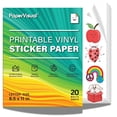 thumbnail image 3 of Papel adhesivo de vinilo imprimible PAPERVISUAL, 20 hojas, 8,5 x 11, 3 of 9
