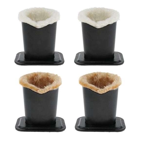 4pcs Portaobjetos de material cuero Forrado de para Gafas Estante de Anti-rasguños para Gafas