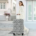 thumbnail image 2 of Luggage Sets 3 PCS Hardshell, 20" Carry on Luggage with TSA Lock, 24" Lightweight Checked Luggage, 28" Suitcase Set with Spinner Wheels for Women Men, White+Black Leopard, 2 of 10