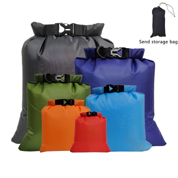 GASTROPOD Waterproof Dry Bag Pack Sack, 6-Piece, 1.5L 2.5L 3L 3.5L 5L 8L