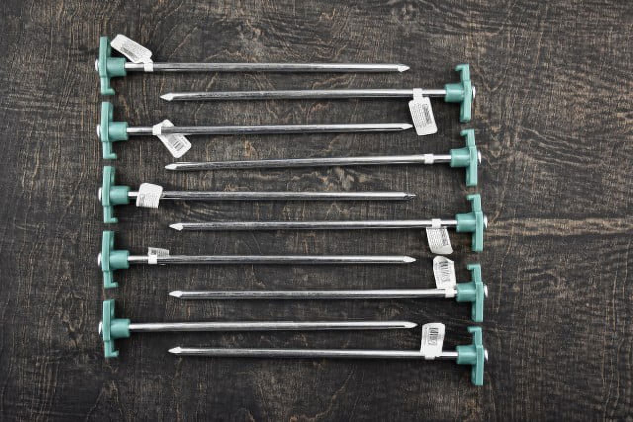 SE Steel 10.5" Tent Stakes, 20 Pack
