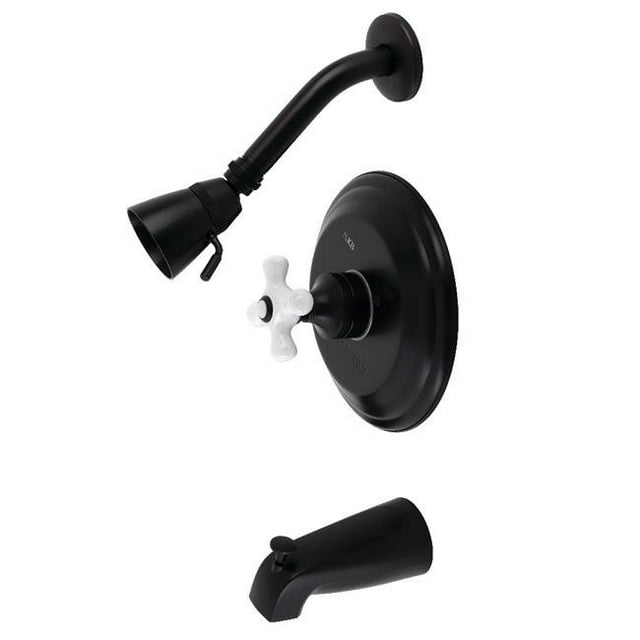 Robinet de Baignoire et Douche Restoration, Noir Mat