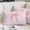 Pink, variant on Cute Bow Pillow Covers, Linen Long Throw Pillow Case, Blue Bowknot Minimalist Solid Color Holiday Pillow Protector Decorative Cushion Cover for Living Room/Bedroom 20" x 26"