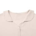 thumbnail image 6 of Yubnlvae White Loose Shirt Top Stand Solid Color Sleeve Collar Casual Women's Shirt Women's Shirt, Xxl, 6 of 8