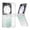 Clear, variant on for Samsung Galaxy Z Flip 7 FE / Samsung Galaxy Z Flip 6 Case with Hinge Protection, Luxury Slim Thin Lightweight Shockproof Hard PC Protective Support Wireless Charging Phone Cover, Blue