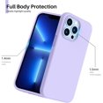 thumbnail image 4 of SHIYIBLD Shockproof Liquid Silicone Designed for iPhone 13 Pro Case Gel Rubber Full Body Protection Anti-Shock Cover Case Drop Protection 6.1inch-Light Purple, 4 of 6
