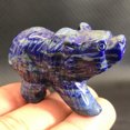 thumbnail image 2 of K-KED Natural Lapis Lazuli Quartz Crystal Stone Carved Polar Bear Mini Animal Figurine, 2 of 9