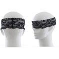 thumbnail image 4 of Chockeie 2pcs Role Playing Lace Blindfold Sleeping Mask Adult Eye Protection Mask Toy for Couples (Black), 4 of 5