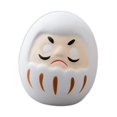 thumbnail image 3 of Figura de Daruma japonesa, adorno de mesa, decoración del hogar, decoración de fiesta creativa Blanco, 3 of 9