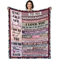 thumbnail image 1 of LHSHID Bonus Daughter Christmas Blanket Gifts Bonus Daughter Throw Blankets Stepdaughter Gifts from Stepmom Thanksgiving Gifts for Step Daughter Blanket 50x60in, 1 of 6