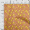 thumbnail image 2 of oneOone Rayon Orange Fabric Tropical Leaf Craft Projects Decor Fabric Printed By The Yard 56 Inch Wide, 2 of 5
