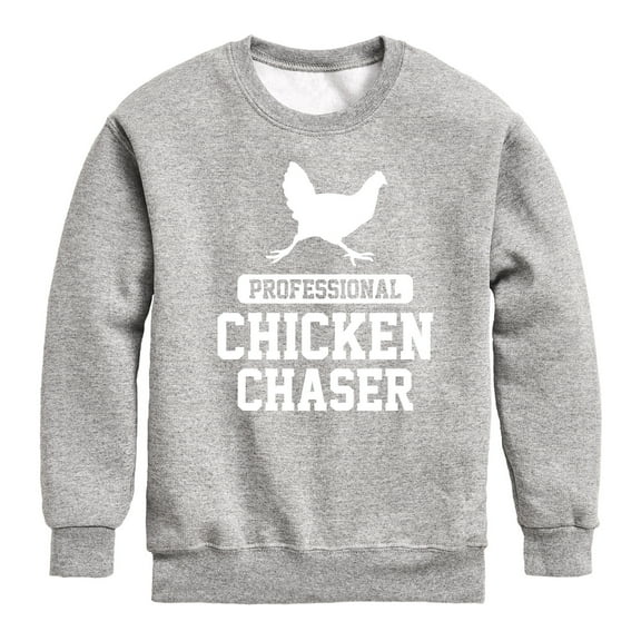 Instant Message - Professional Chicken Chaser - Toddler & Youth Crewneck Fleece Sweatshirt
