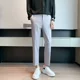 thumbnail image 3 of Pantalones de verano negros para hombre, pantalones de traje fluidos drapeados para hombre, 9 reseñas de ropa de diseñador recortada, muchos pantalones de moda, sastrería, 3 of 5