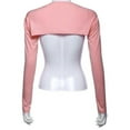thumbnail image 3 of Womens Bolero Shrug - Long Sleeves Open Cropped Cardigan One Piece Long Sleeves Arm Cover, 3 of 6