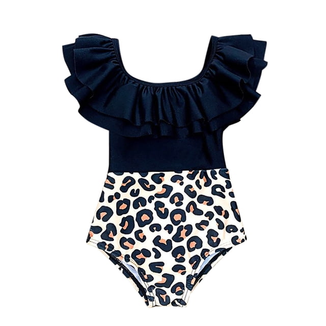 Maillot de Bain une Pièce Bikinis pour Adolescentes 4-5 Ans Mode Filles
