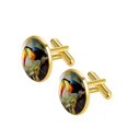 thumbnail image 2 of Toucan Men's Cufflinks Set, Stainless Steel Shirt Cufflink Set, Suitable for Formal Attire, Ideal for Weddings and Business Meetings, 2 of 6