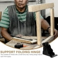 thumbnail image 6 of Nicehomfit 2Pcs Metal Furniture Leg Folding Hinge Self Locking Foldable Design for Home, 6 of 8