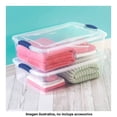 thumbnail image 4 of Caja Organizadora Sterilite con Broches Azules 30 Litros Transparente, 4 of 4