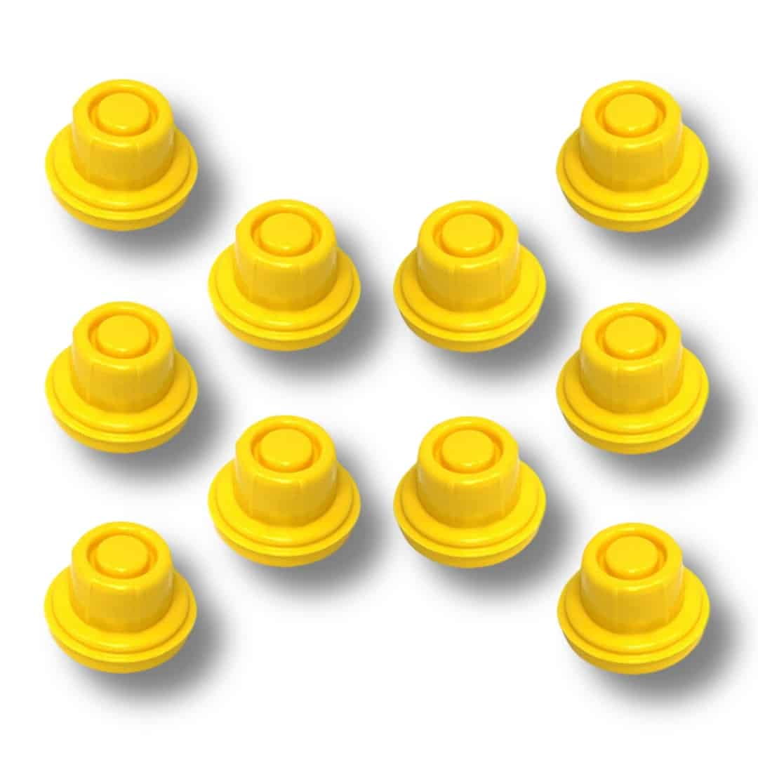 12pcs total 1 BLITZ Yellow Spout Cap & 1 Vent Cap per Pack 3X Packs 