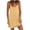 Khaki, variant on Women's Mini Slip Dresses Adjustable Strap Ruffle Hem Sleeveless for Spring Summer Casual Beach Sundress