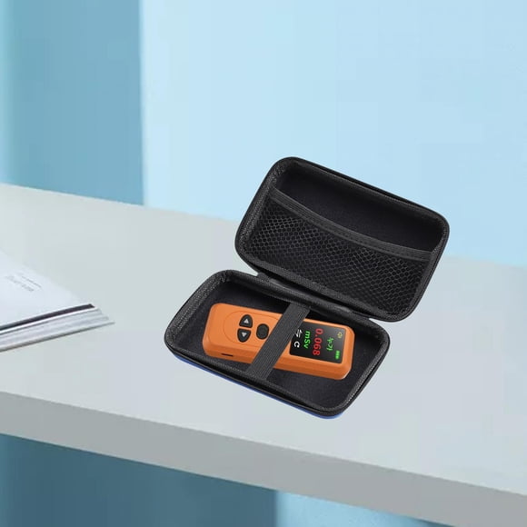 Probador de caja de almacenamiento duro Cola Estuche de transporte del probador Organizador de cables de accesorios electrónicos Azul