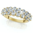 thumbnail image 4 of Pompeii 2Ct Multi Row Diamond Anniversary Ring 14k Gold Lab Grown (FG,VS1-VS2), 4 of 6