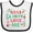 White and Black, variant on Inktastic Nana and Poppy Love Me Boys or Girls Baby Bib