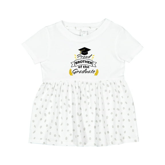 Inktastic Proud Brother of the Graduate-family Graduation Girls Baby Dress