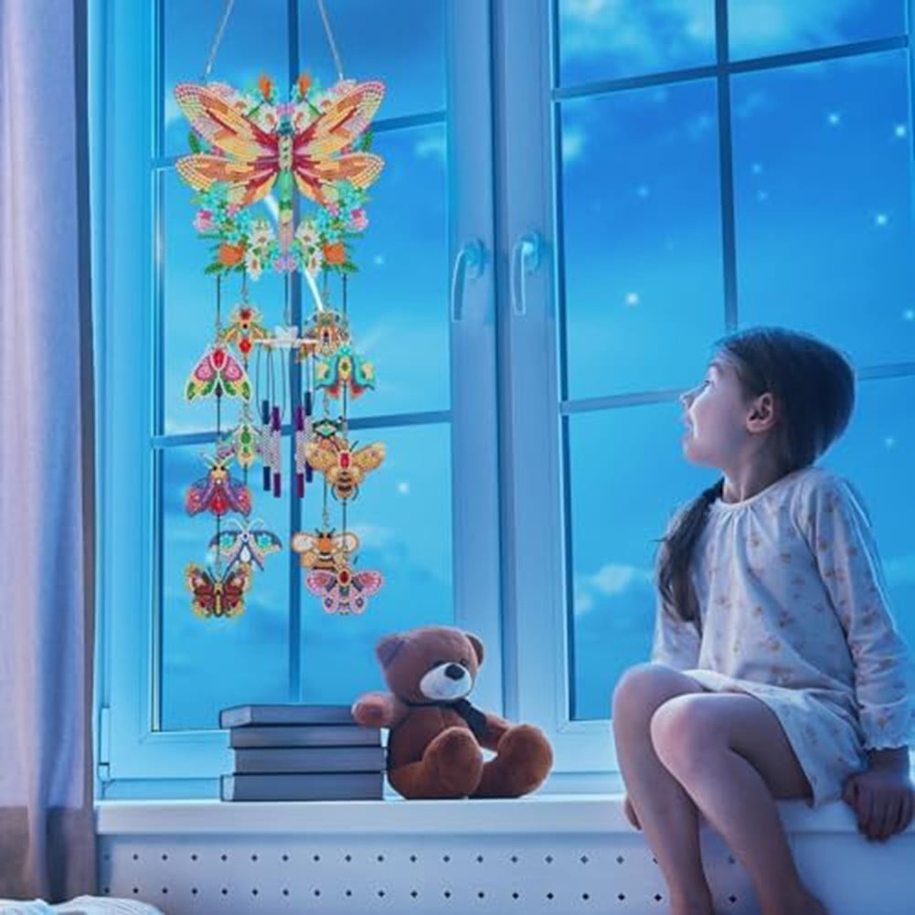 Premium Diamond Picture Wind Chime Exquisite For Crystal Diamond Set for Window