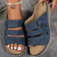 thumbnail image 5 of Wovix Women Trendy Sandals Open Toe Solid Classic Daily Sandals Slipper Beach Trendy Footwear Indoor Outdoor Shoes, 5 of 7