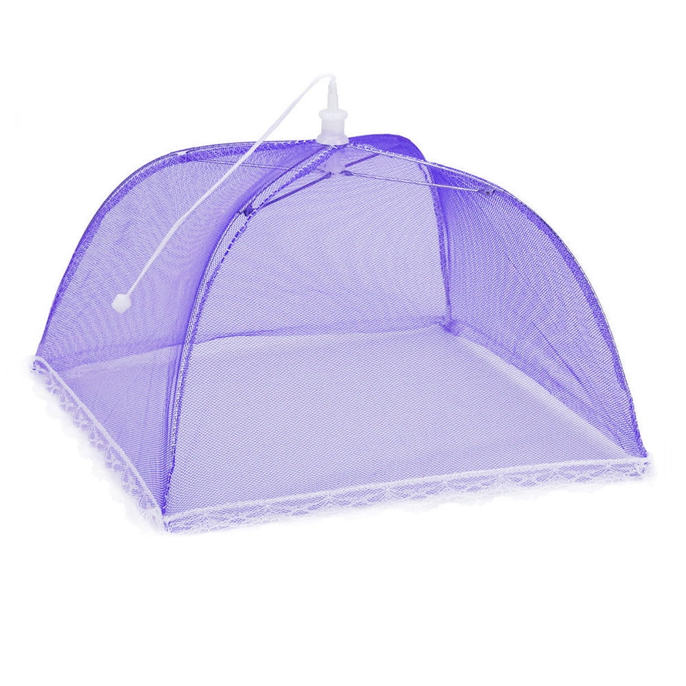 1 Large Pop-Up Mesh Screen Protect Food Cover Tent Dome Net Umbrella Picnic Hot 