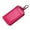 Hot Pink, variant on 1 Key Bag High Capacity Leather Key Pouch Large Capacity Zipper Car Key Case