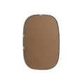 thumbnail image 2 of Metal Frame Oval Mirror 24x36 Inch in Brass, 2 of 7