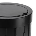 thumbnail image 3 of Inodoro de viaje plegable para acampar con tapa, inodoro portátil para exteriores ABS negro, 3 of 8