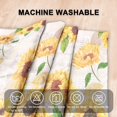 thumbnail image 5 of Wooden Sunflower Window Curtains Set with Valance 3pcs Farmhouse Sunflower Kitchen Curtains Sets Vintage Floral Curtain Drape Short for Bathroom and Bedroom Living Room Window, 5 of 6