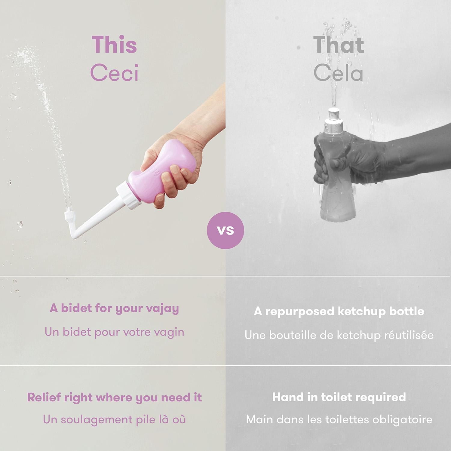 Frida Mom - Biberon périnéal à l'envers - Récupération post-partum - Le MomWasher Fridababy original pour la récupération périnéale et le nettoyage après la naissance - Sac d'hôpital essentiel, nouvea 1 bouteille Peri