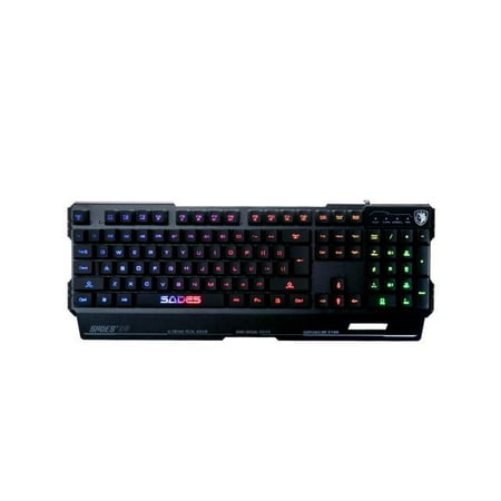 New SADES Blademail Colorful LED PC Gaming Keyboard With Sades Retail Gift